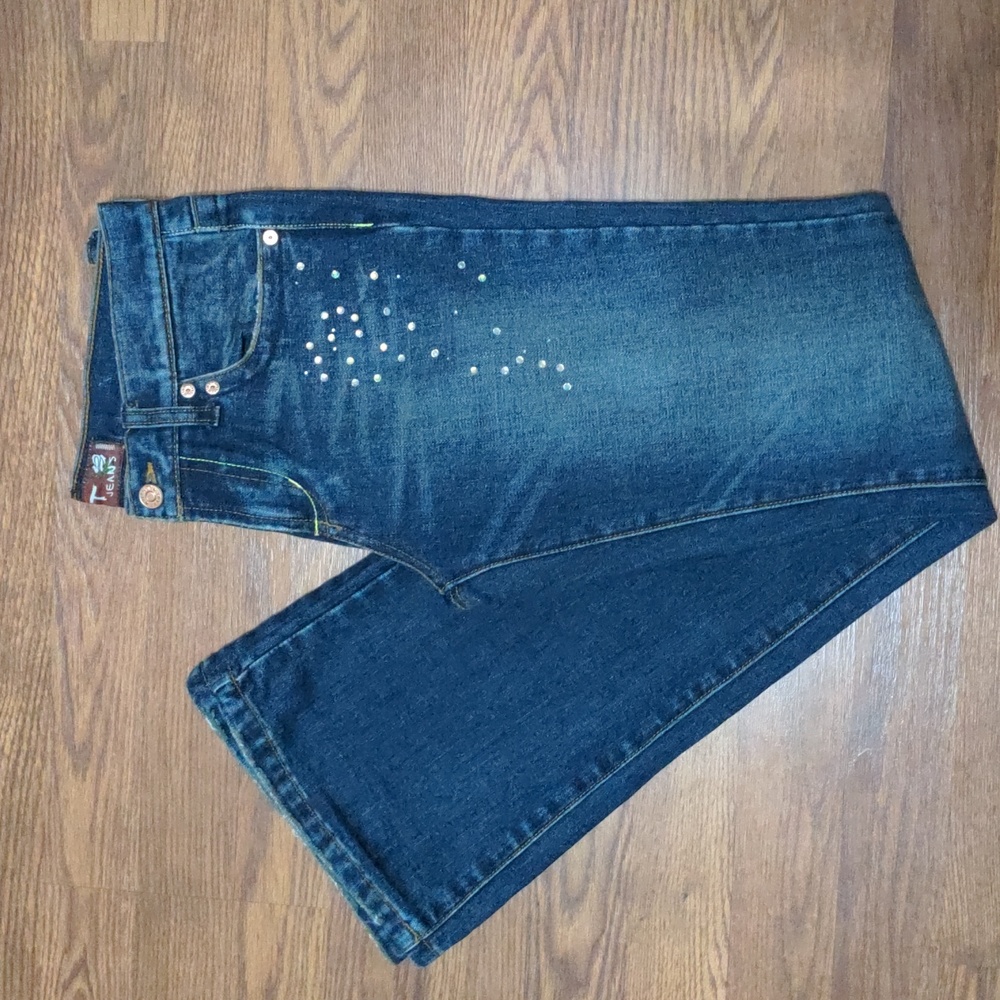 Vintage Y2K rinestone detail HINT jeans